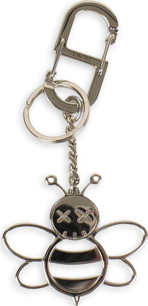 Dior Homme x KAWS Metal Openworked Bee Key Chain 'Silver'